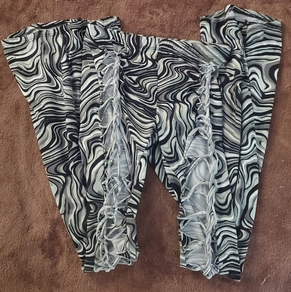 SOLD Pisces Vibrations Braided Trippy Bell Bottoms - Picture 5 of 6